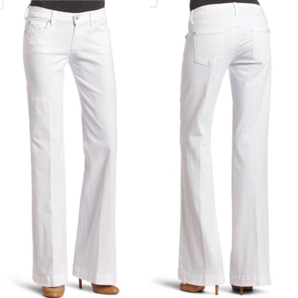 7 for All Mankind - SLIM ILLUSION HIGH WAIST ALI IN WHITE